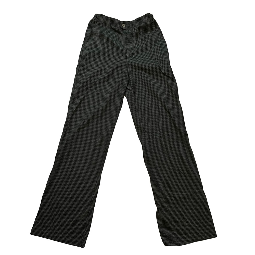 brandy melville john galt green plaid high waisted pants with adjustable waist